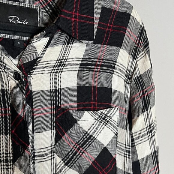 Rails plaid button down tunic dress - Picture 2 of 6